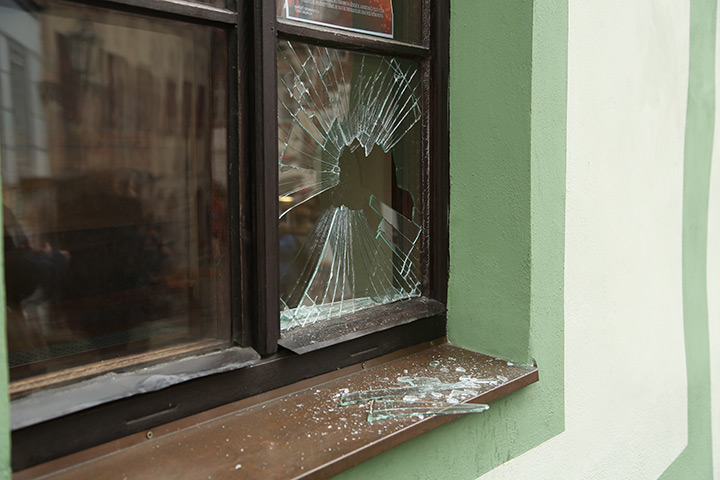 A2B Glass are able to board up broken windows while they are being repaired in West Bridgford.